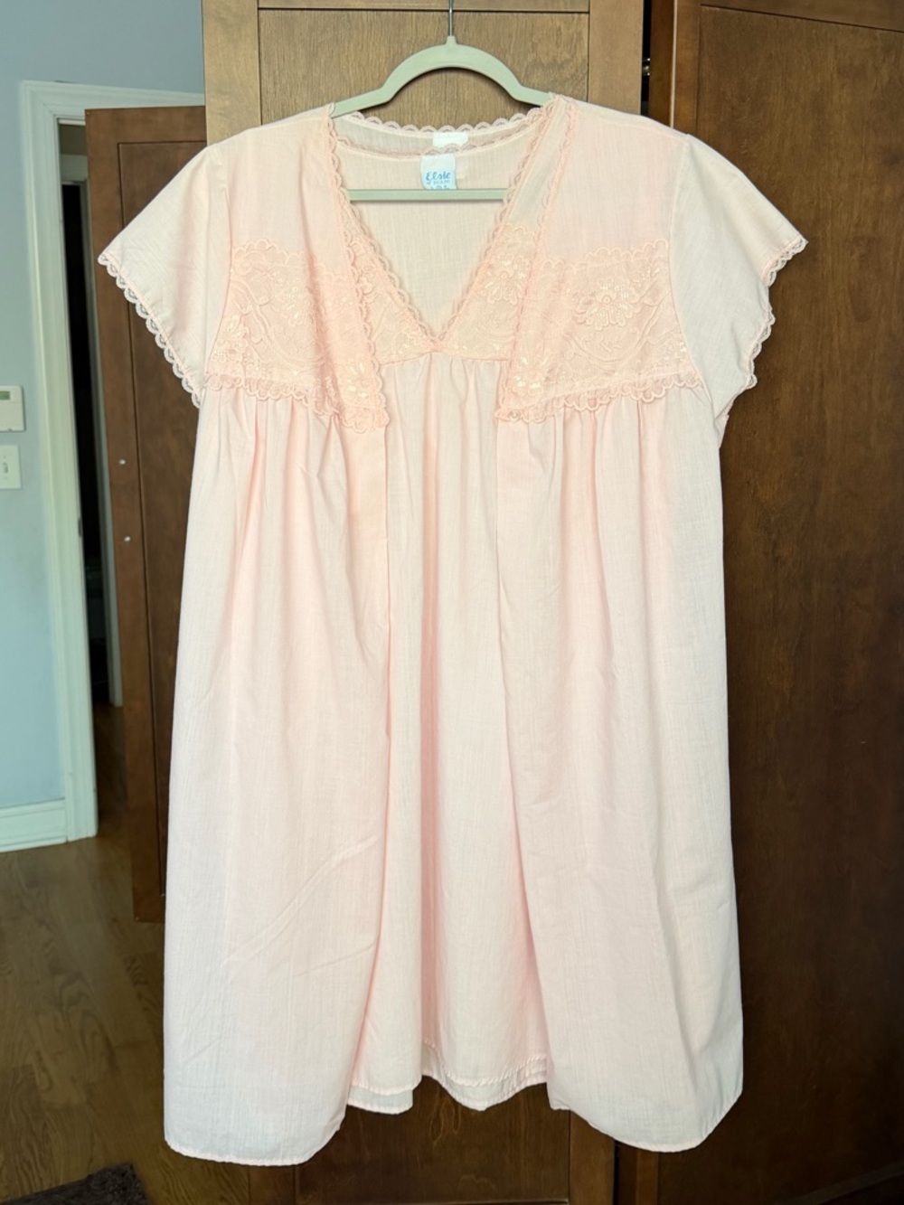 Vintage Elsie of Miami Robe & Nightgown Loungewear Set